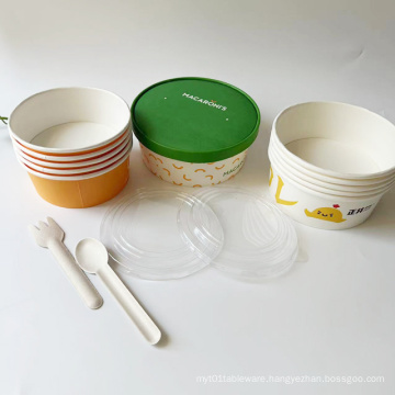 Custom printed paper bowls kraft paper bowl